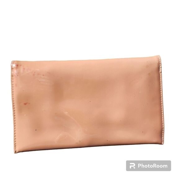 Patent Leather Clutch Handbag Party Cocktail Asymmetric Occasion Event Simple - Picture 6 of 6